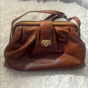 Salvatore Ferragamo Vintage Brown Soft Leather shoulder bag